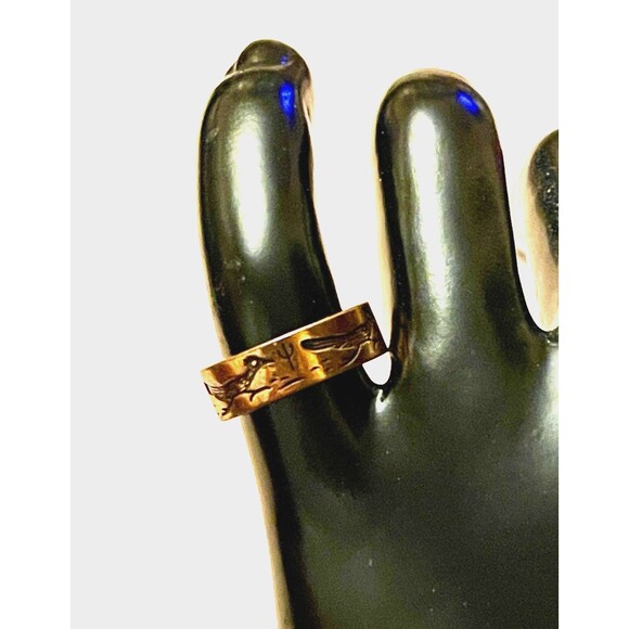 Hand Crafted Copper Ring~Native American Road Runner ~Copper Healing Effect Sz 5 - Picture 6 of 6